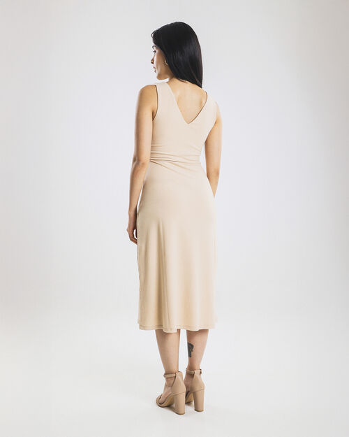 Vestido Midi Diseño Fruncido